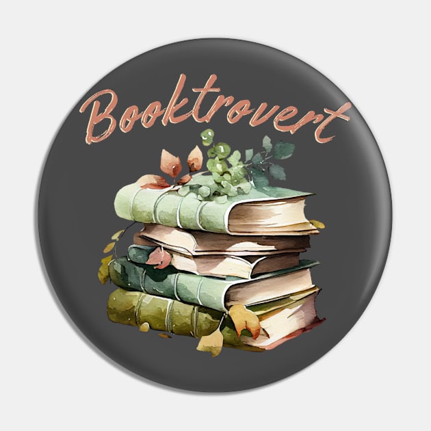 Booktrovert Pin by Geeky Gifts