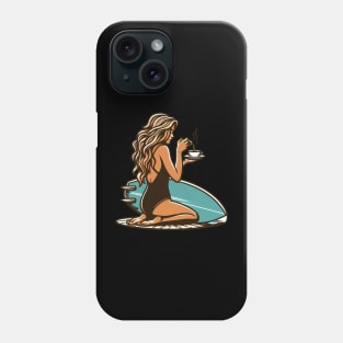 Coffee Surfer Phone Case