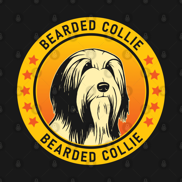 Bearded Collie Dog Portrait by millersye