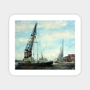 PLA CRANE SHIP SAMSON IN VICTORIA DOCKS  LONDON Magnet