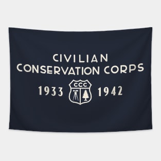 Civilian Conservation Corps - Shield with Years Tapestry