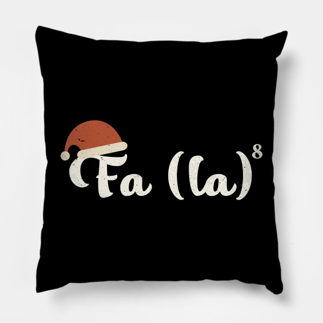 Fa la la Math Teacher Christmas - Vintage Pillow by Duhkan Painting