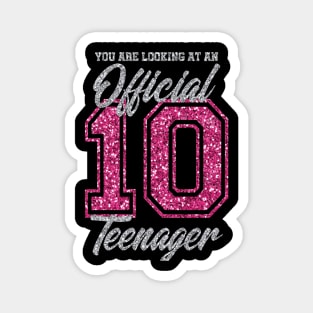 10th birthday T-shirt for girls and boys birthday Magnet