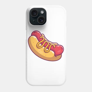Hotdog cartoon Phone Case