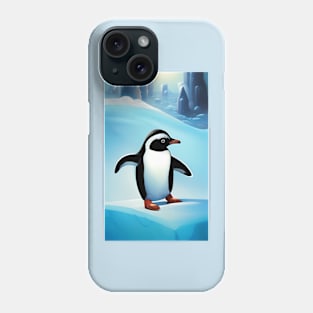 Penguin on ice Phone Case