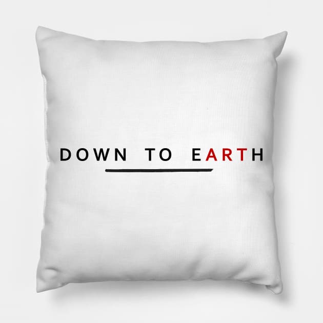 Down To Earth Pillow by HiLoDesigns