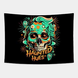 "Haunted Hues" design Tapestry