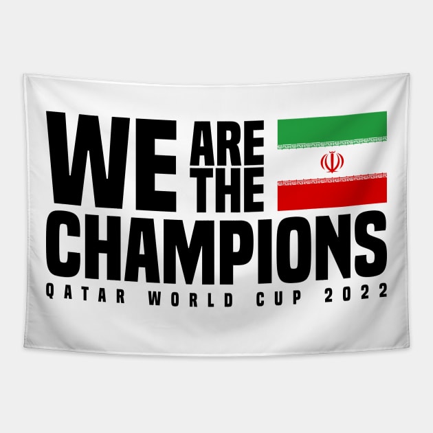 Qatar World Cup Champions 2022 - Iran Tapestry by Den Vector