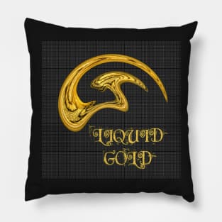 Liquid Gold Millionaire Sacred Geometry 3D Pillow