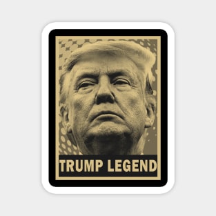 trump - legend brown cream Magnet