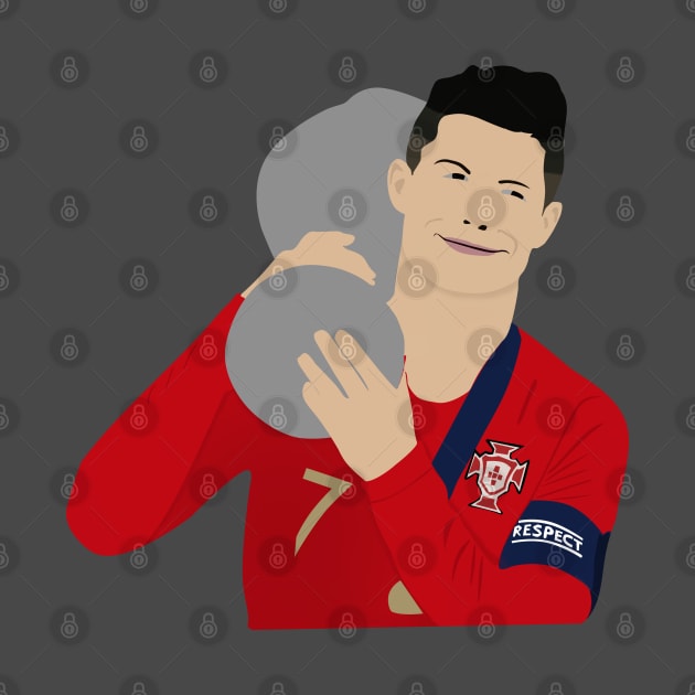 Cristiano ronaldo winning the Nations league by StonedDesigner