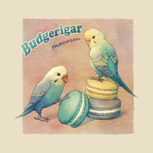 Rainbow Budgerigar Macaron T-Shirt