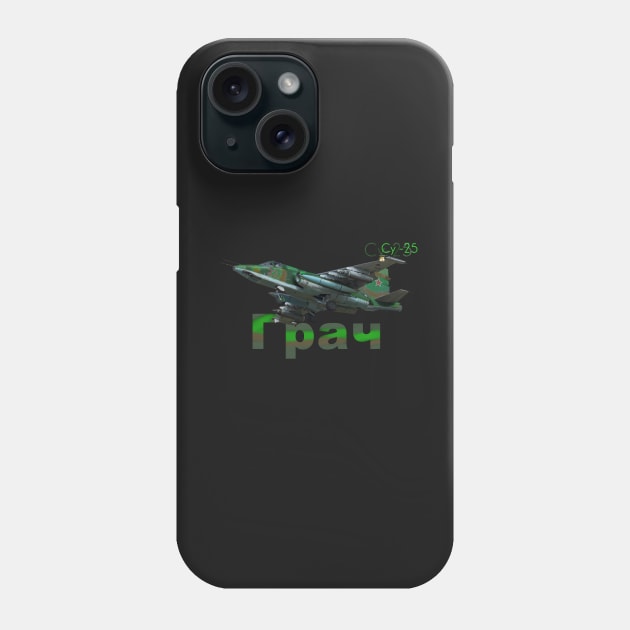 Suchoi Su-25 Phone Case by sibosssr