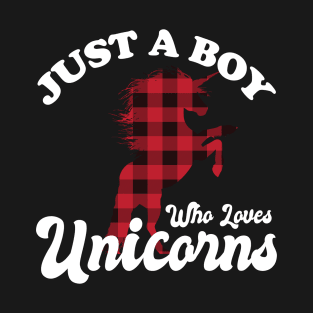 Just A Boy Who Loves Unicorns T-Shirt
