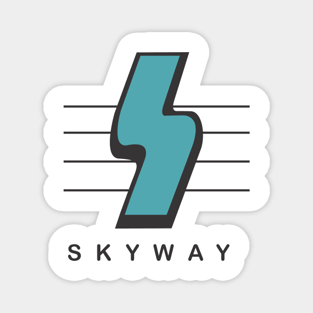 skyway bmx logo Magnet by RAD BMX 80s