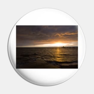 Clevedon Seafront Sunset Pin