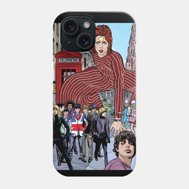 SWINGING LONDON! Phone Case by MICHAEL ALLRED