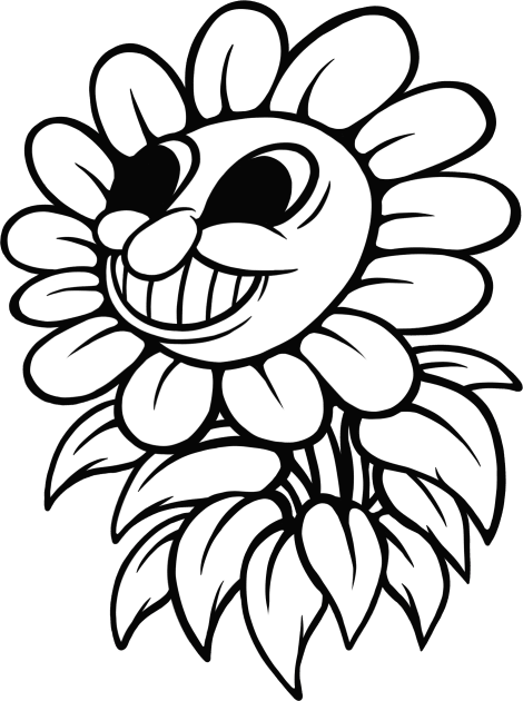 Happy Sentient Sunflower Kids T-Shirt by flynnryanart