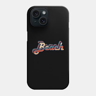 beach - vintage retro 70s future b Phone Case