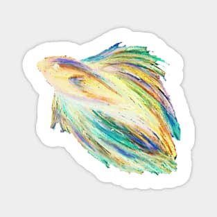 yellow betta Magnet