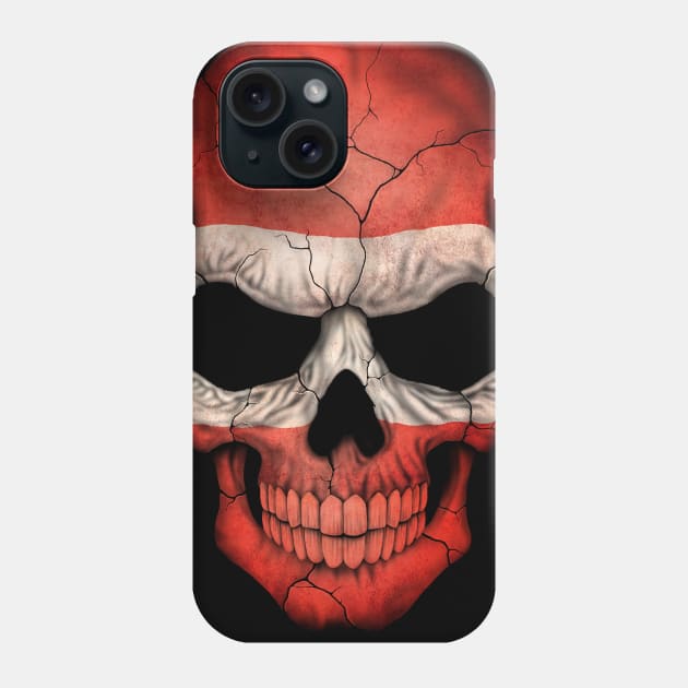 Austrian Flag Skull Phone Case by jeffbartels