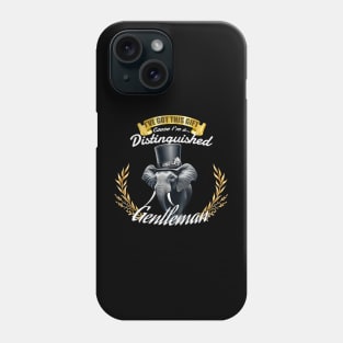 The Distinguished Elephant Gentleman Phone Case