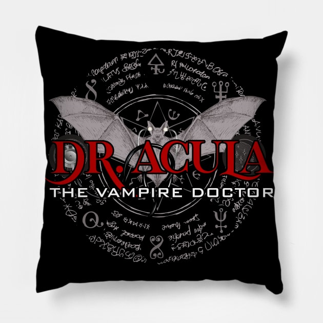 Dr. Acula The worlds first Vampire Doctor Pillow by Meta Cortex