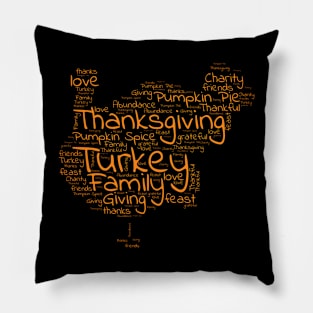 Thanksgiving Turkey Wall Art Pillow