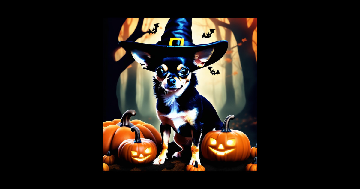 Chihuahua Halloween Chihuahua Halloween Sticker TeePublic