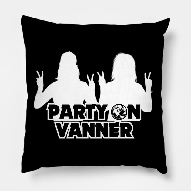 Party On! (White) Pillow by NextGenVanner