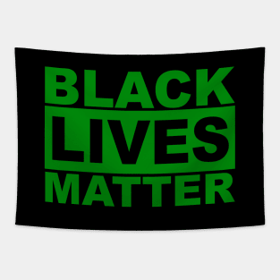 Black Lives Matter Logo (Green) Tapestry