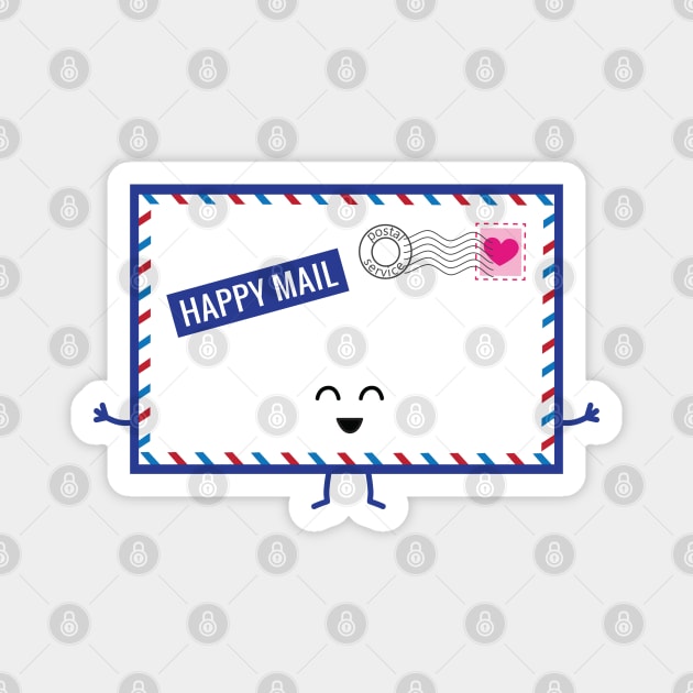 Happy Mail | by queenie's cards Magnet by queenie's cards