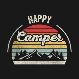 Happy Camper Funny Camping Campers Gift Nature Lover Outdoor T-Shirt