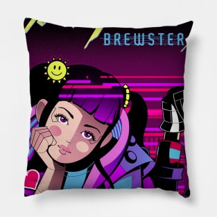 Cyberpunky Brewster Pillow