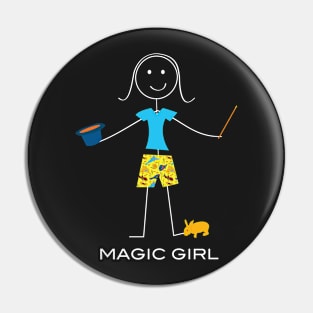 Funny Womens Magic Design Pin