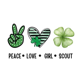 Peace Love Cookie Scout For Girls Bakery Cookie Season T-Shirt