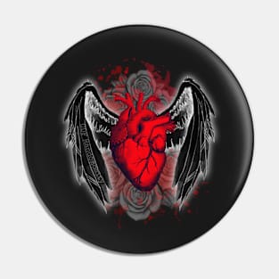 Winged Heart Pin