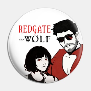 Redgate and Wolf Album Cover Pin