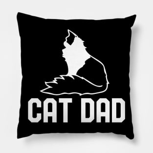 Cat Dad Pillow