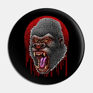 Bloody Kong Head Pin