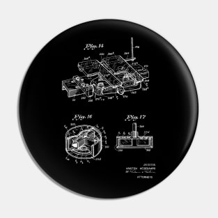 Driving Arrangements for Sewing Machine Vintage Patent Hand Drawing Pin