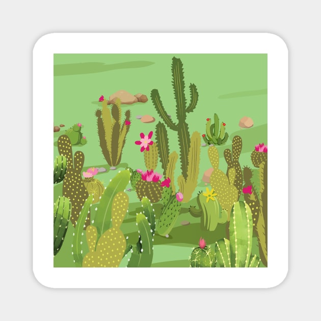 Cactus Variety 6 Magnet by B&K
