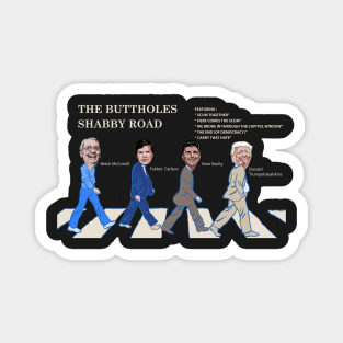 Trump's Buttholes Shabby Road T-Shirt Magnet