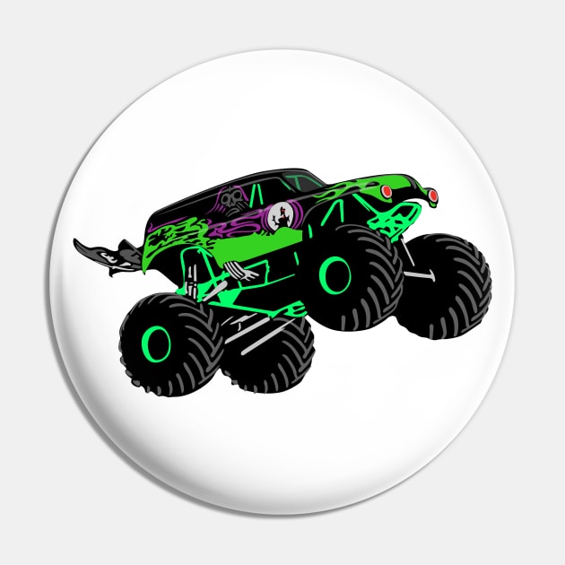 Monster Truck Jump Illustration Pin by KAM Std