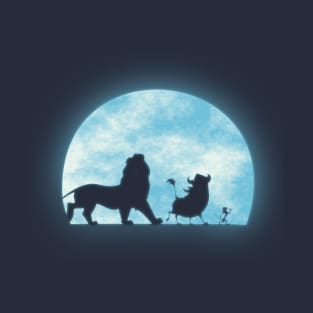 A walk with friends in the moonlight T-Shirt