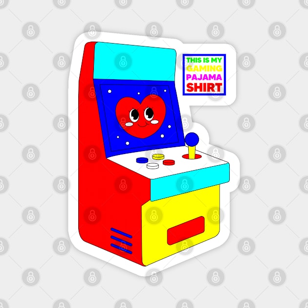 This This Is My Gaming Pajama Shirt. Retro Magnet by Megadorim