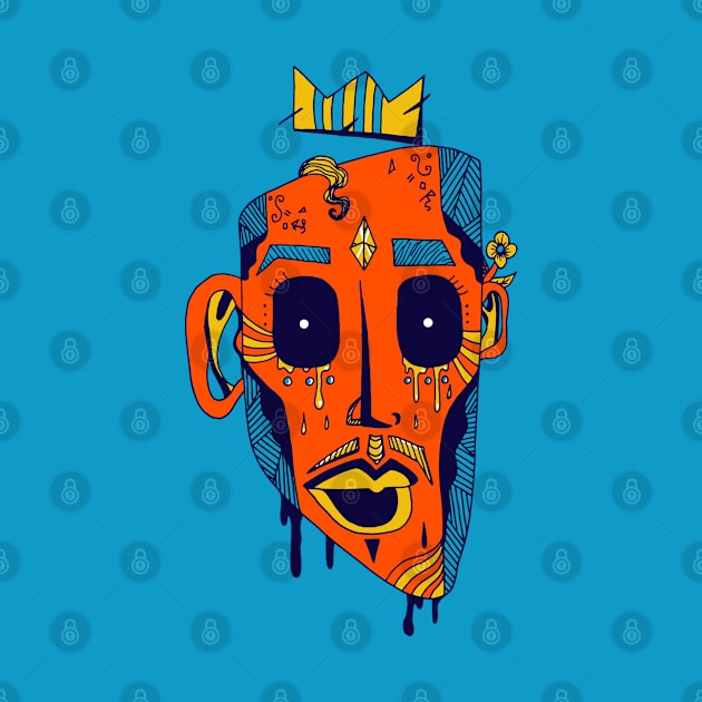 Orange Blue Strange King Juan by kenallouis