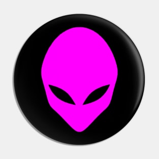 Alien Face Pin