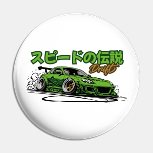 Green RX8 Drift JDM Pin