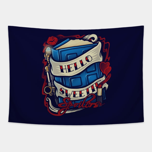 Hello Sweetie Tapestry by OfficeInk